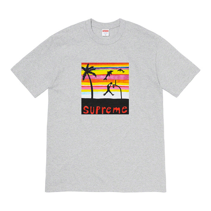 Supreme Dunk Tee- Heather Grey