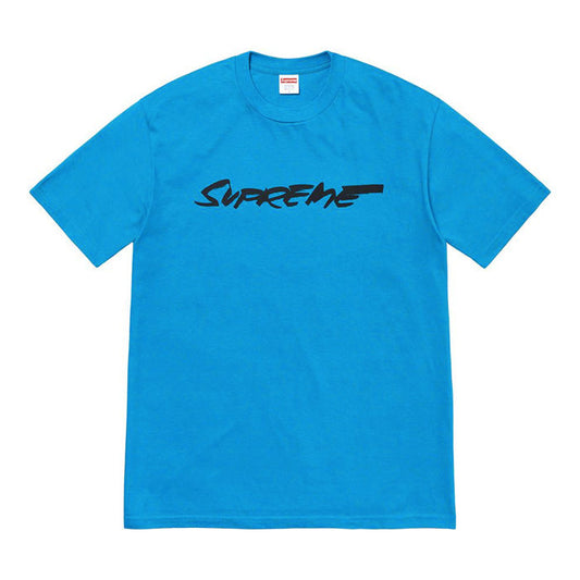 Supreme Futura Logo Tee- Bright Blue