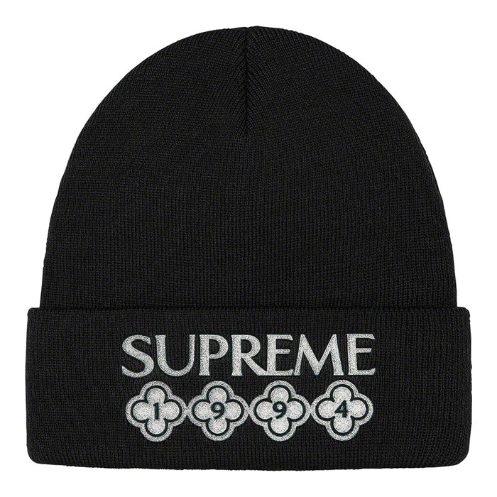 Supreme Glitter Beanie- Black