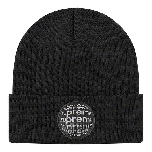 Supreme Lenticular Patch Beanie- Black