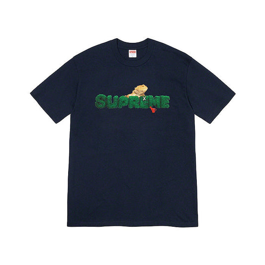Supreme Lizard Tee- Navy