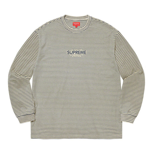 Supreme Micro Stripe L/S Top- Natural