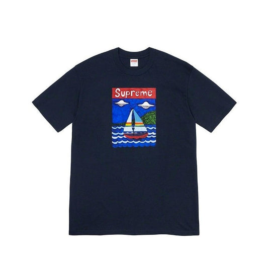 Supreme Sailboat Tee- Navy