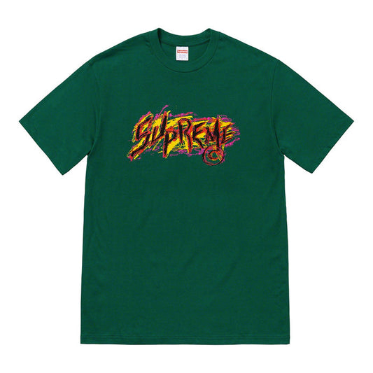 Supreme Scratch Tee- Dark Green