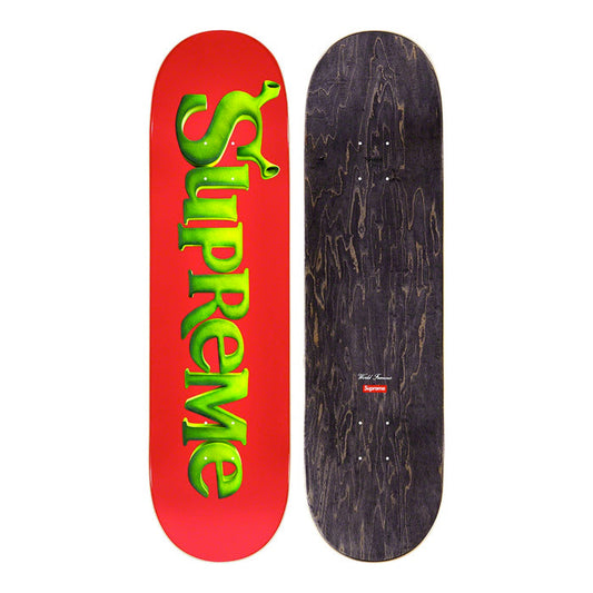 Supreme Shrek Skateboard Deck- Red