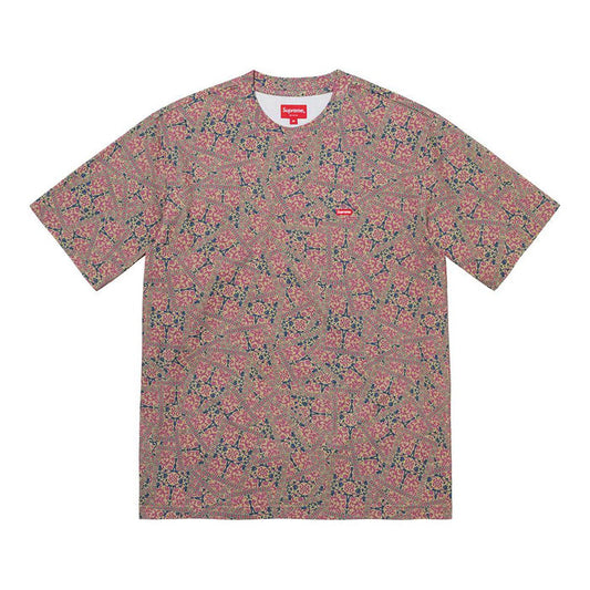 Supreme Small Box Tee (FW21)- Khaki Floral Cards