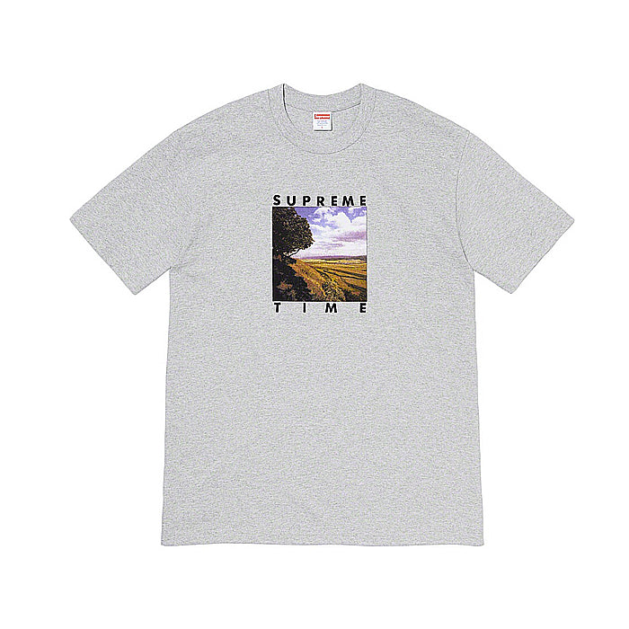 Supreme Time Tee- Heather Grey