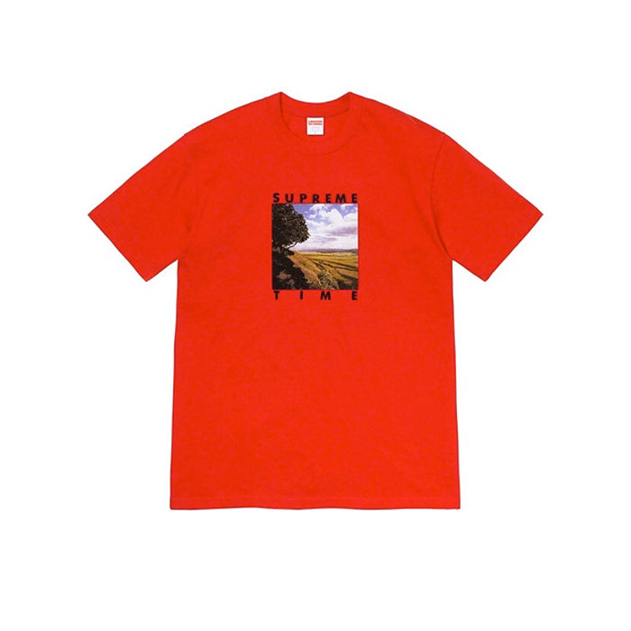 Supreme Time Tee- Red
