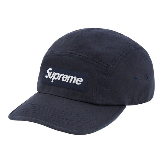 Supreme Washed Chino Twill Camp Cap (SS21)- Navy