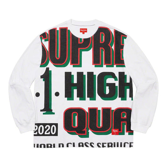 Supreme World Class L/S Top- White
