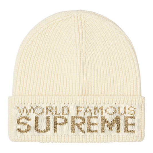 Supreme World Famous Beanie- Natural