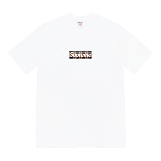 Supreme®/Burberry® Box Logo Tee- White