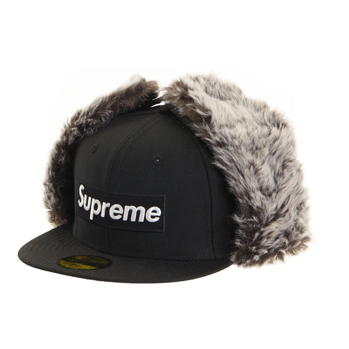 Supreme Earflap New Era- Black
