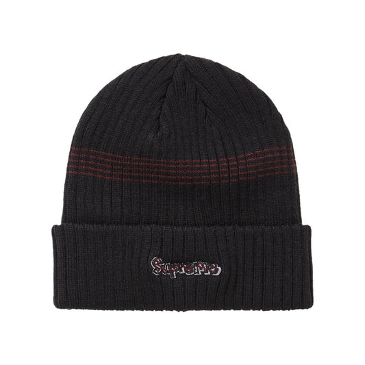 Supreme Gonz Logo Beanie (FW19)- Black