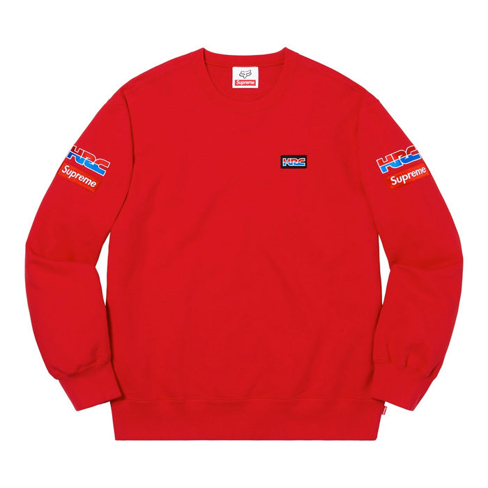Supreme®/Honda®/Fox® Racing Crewneck- Red