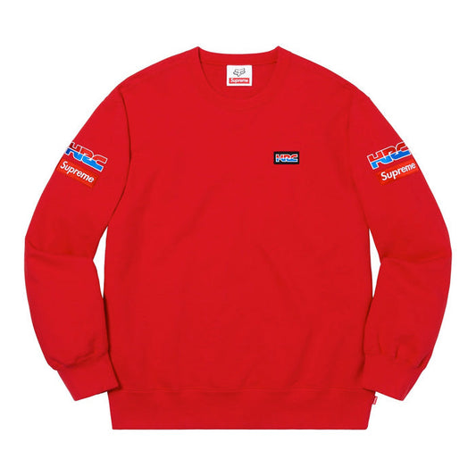 Supreme®/Honda®/Fox® Racing Crewneck- Red