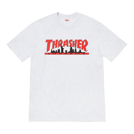 Supreme®/Thrasher® Skyline Tee- Ash Grey
