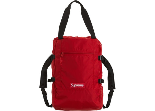 Supreme Tote Backpack- Red