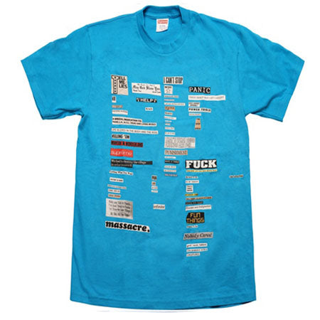 Supreme Cutouts Tee- Bright Blue