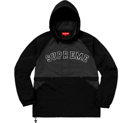 Supreme Court Half Zip Pullover- Black