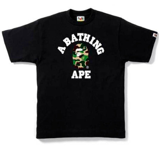 Bape ABC Camo Ape Head Tee- Black