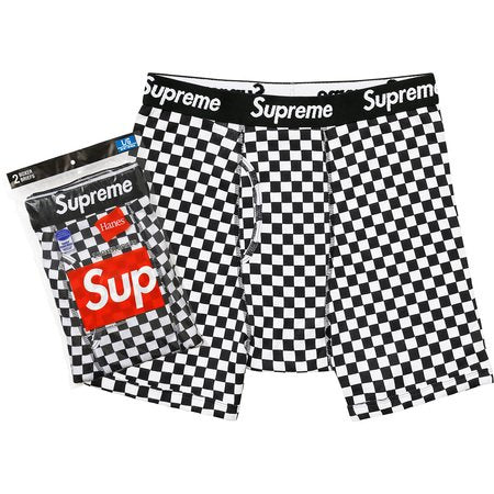 Supreme Hanes Checker Boxer Brief- Checker