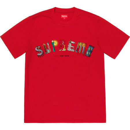 Supreme City Arc Tee- Red
