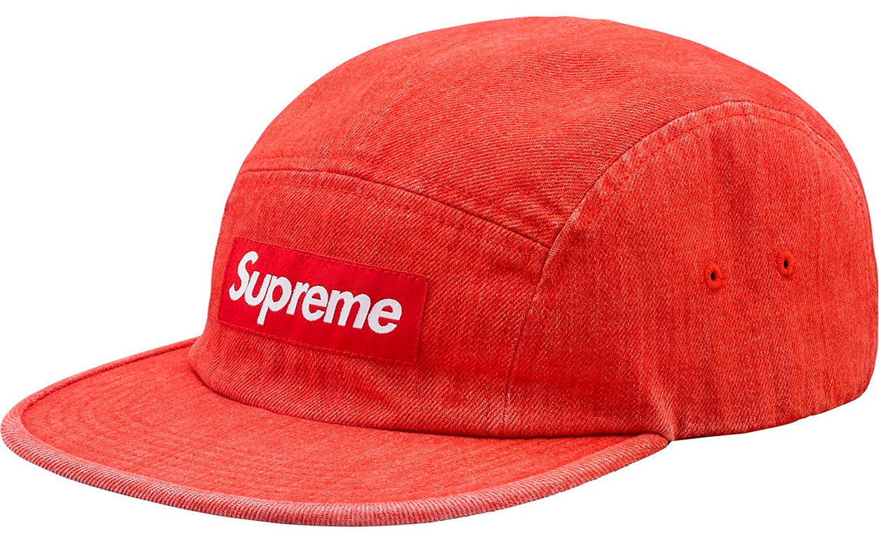 Supreme Denim Camp Cap- Red