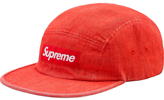 Supreme Denim Camp Cap- Red