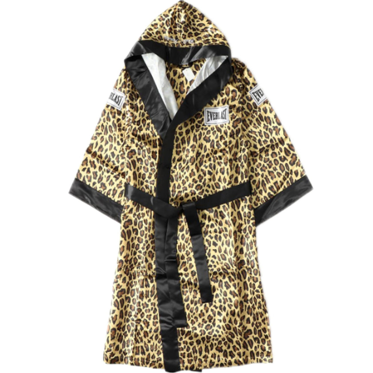 Supreme Everlast Satin Hooded Boxing Robe- Leopard