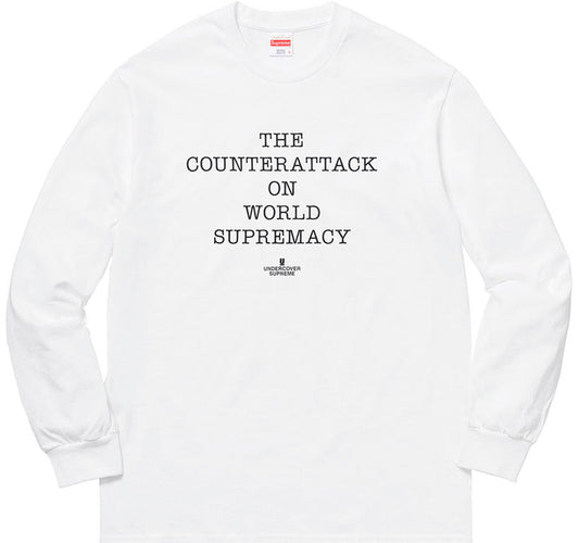 Supreme UNDERCOVER/Public Enemy Counterattack L/S Tee- White